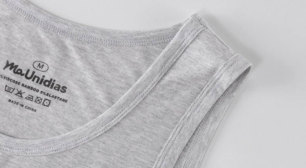 4Pcs/Pack Man Sleeveless T-shirt Solid Color Men's Tank Top Bamboo Fiber Undershirts Men Vest Suitable wear inside or outside