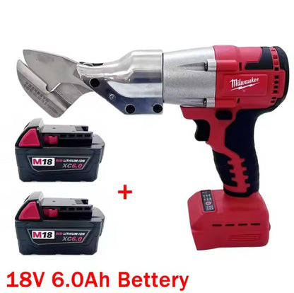 Tesoura de Metal sem Fio Milwaukee Tesoura Elétrica de Metal com Velocidade Variável Versátil Motor sem Escova de 800W Bateria de 18V para Aço Carbono