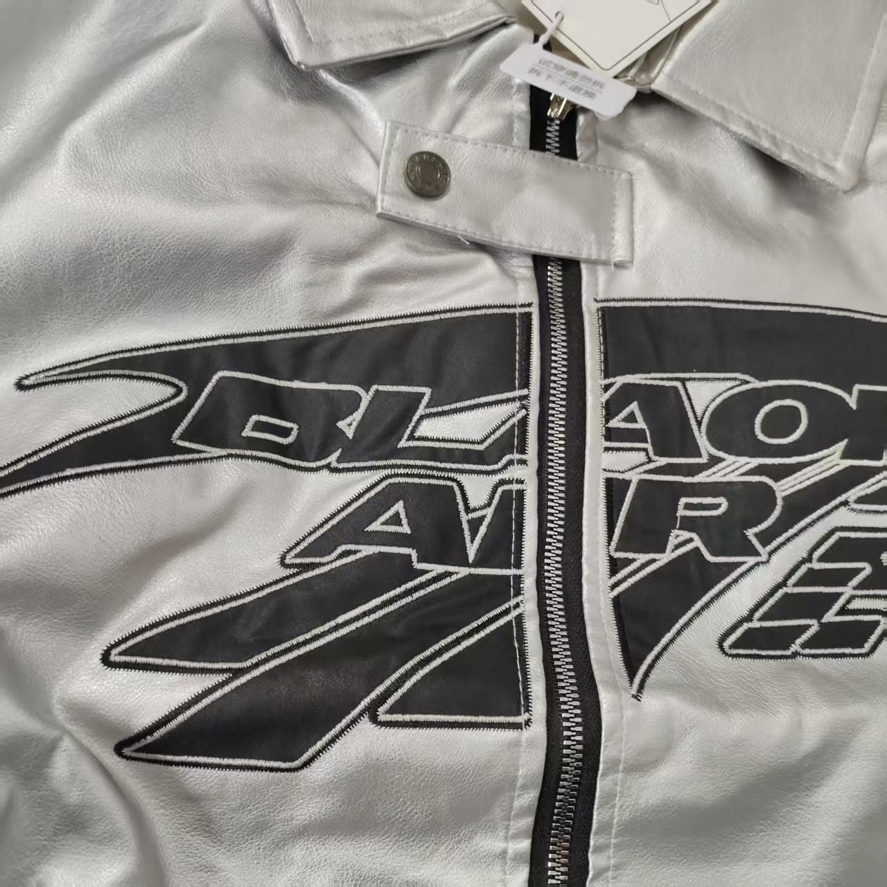 New Motorcycle Leather Jacket Men Bomber Pilot Retro Loose Pu Short Coat Fashion Casual Streetwear Multi Pocket Trend Outwear