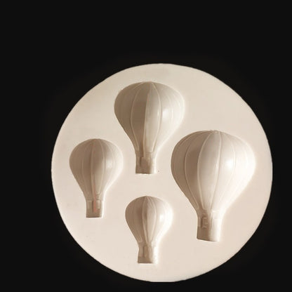 1 unidade Molde de Silicone Balão de Ar Quente Ferramenta de Decoração de Bolo Fondant Molde de Chocolate Pasta Americana Utensílio de Cozinha para Confeitaria