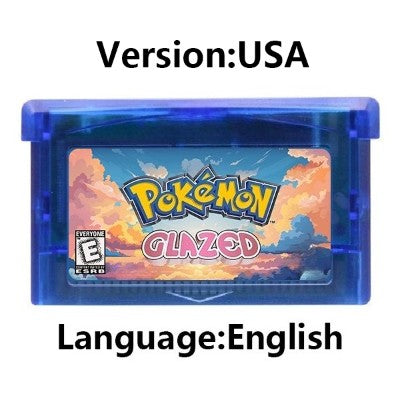 Cartucho de Jogo GBA Console de Videogame 32 Bits Card da Série Pokemon Crown Clover Unbound Quetzal Glazed Gaia Emerald Legacy