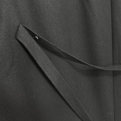 High Street Men's and Women's RO Dark Show Knitted Edge Splicing Sleeve Wide Shoulder Windbreaker Coat Medium Length Blazer Coat