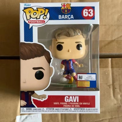Funko Pop Series Official Genuine Action Doll Model  Ter Stegen Raphinha Gavi Pedri Xavi Q Version Vinyl Sculpture Dolls Gift