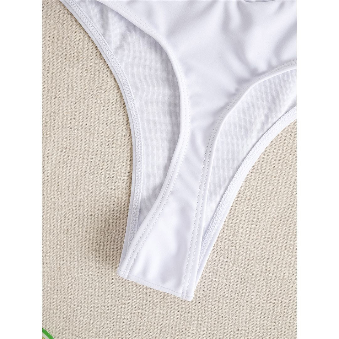 S - XL High Waist High Leg Cut Bikini Bottom Swim Brief Women Swimwear Female Bather Brazilian Tanga Panties Underwear K7095