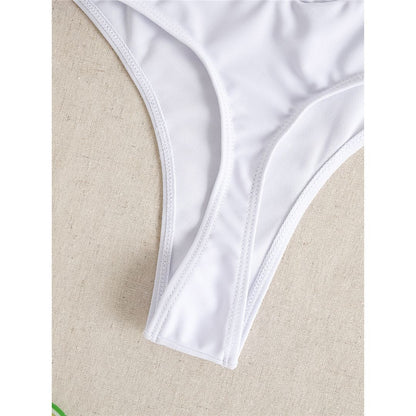 S - XL High Waist High Leg Cut Bikini Bottom Swim Brief Women Swimwear Female Bather Brazilian Tanga Panties Underwear K7095