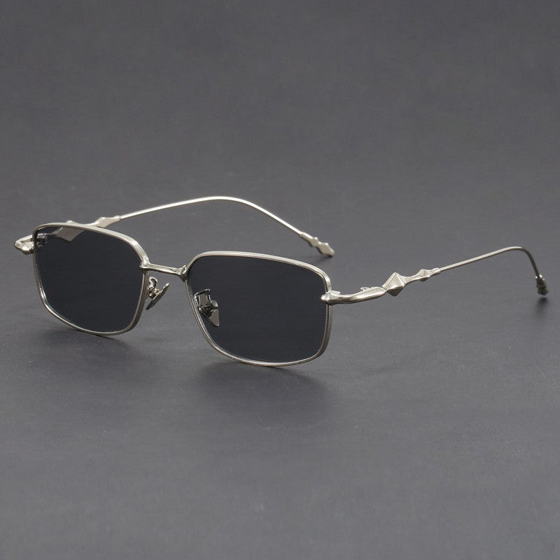 Óculos de Sol Retangulares Pequenos Femininos com Armação Fina, Óculos Anti-Luz Azul, Armações de Óculos Modernas, Óculos Vintage UV400 Gafas De Sol