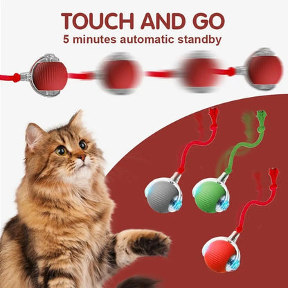 Novo Brinquedo de Bola Interativo para Gatos, Bola Rolante Automática Recarregável para Gatos, Brinquedo Interativo Inteligente para Gatinhos, Brinquedo de Bolas Inteligentes para Gatos