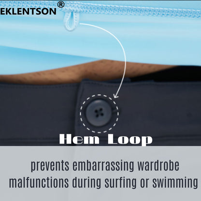 EKLENSON Men's Rashguard Swim Shirt Short Sleeve Mock Neck UPF 50+ T Shirts Loop Hem Quick Dry Loose Fit Water Surfing Shirt