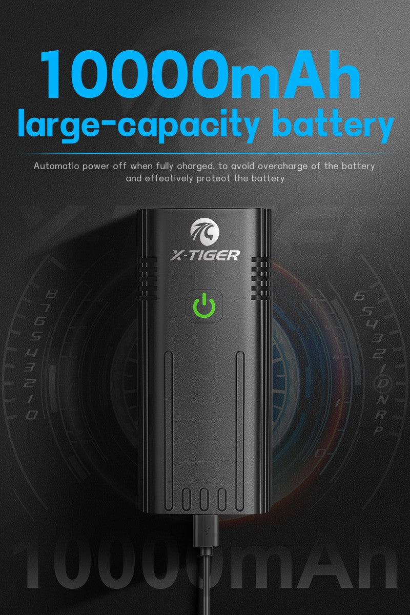 X-Tiger Bike Light Headlight Bicycle Lamp With Power Bank Rechargeable LED 5200mAh MTB Bicycle Light Flashlight Bike Accessories