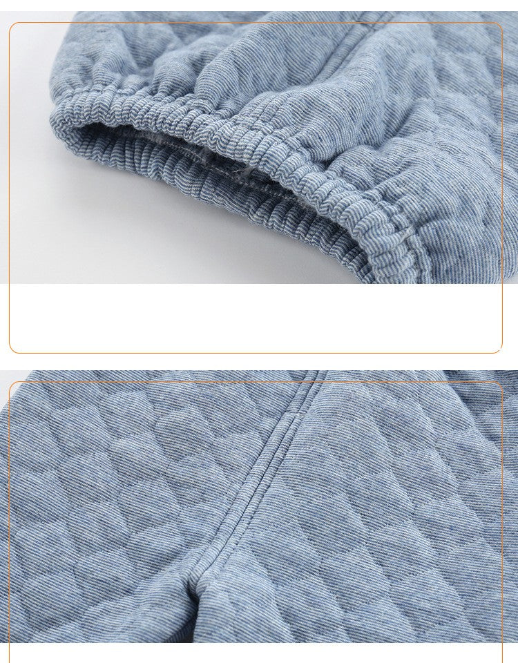 Pijama de Inverno Infantil para Bebês e Crianças, Roupa Térmica, Conjunto de Camadas, Algodão Grosso, Para Meninos e Meninas, Conjunto de Roupa de Dormir