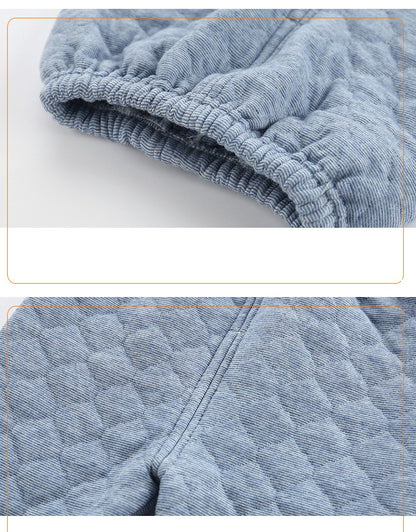 Pijama de Inverno Infantil para Bebês e Crianças, Roupa Térmica, Conjunto de Camadas, Algodão Grosso, Para Meninos e Meninas, Conjunto de Roupa de Dormir