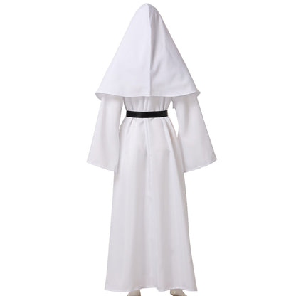 Nun Dress Halloween Costume for Women Scary Cosplay Mary Priest Dresses