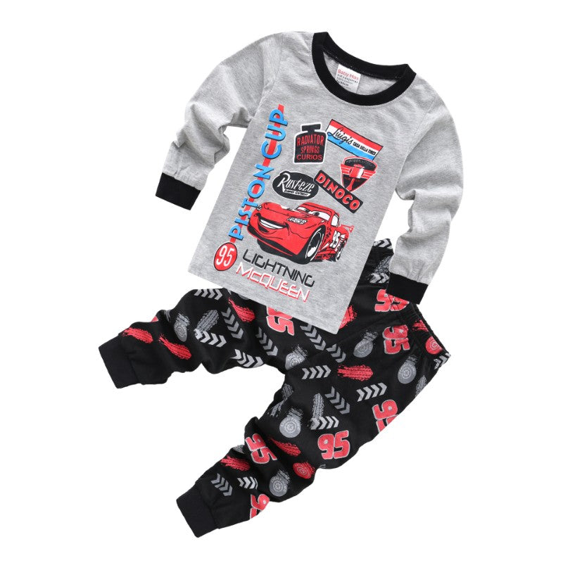 Pijama Infantil Disney Pixar Carros, Pijama de Algodão, Anime Desenho Animado, Fantasia Cosplay para Crianças, Moletom com Calça para Meninos e Meninas, Presente de Natal para Crianças