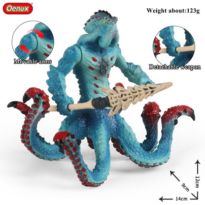 Oenux Simulação Dinossauro Dragão Tartarugas Touro de Fogo Orangotango Golem de Magma Modelo Animal Figuras de Ação Coleção de PVC Brinquedo Infantil Presente