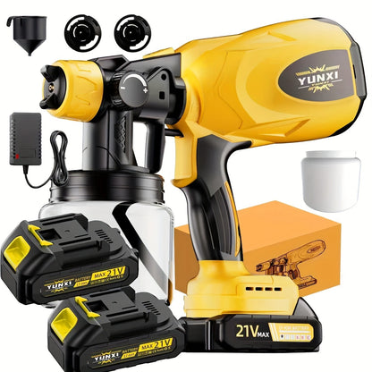Pulverizador de tinta sem fio para bateria Makita 18V pistola de pulverização elétrica para carro, móveis, parede, janelas, porta, ferramenta elétrica para pintura em madeira