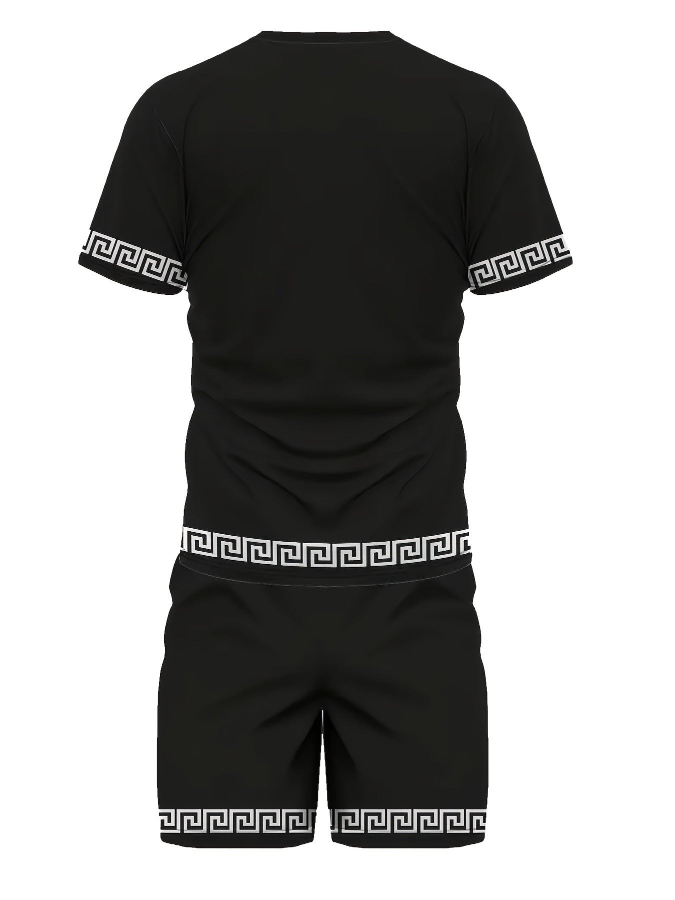 Summer 2025 new men's suit 3D printed men's short sleeves and shorts set Summer casual daily men's T-shirt Outdoor casual fashio