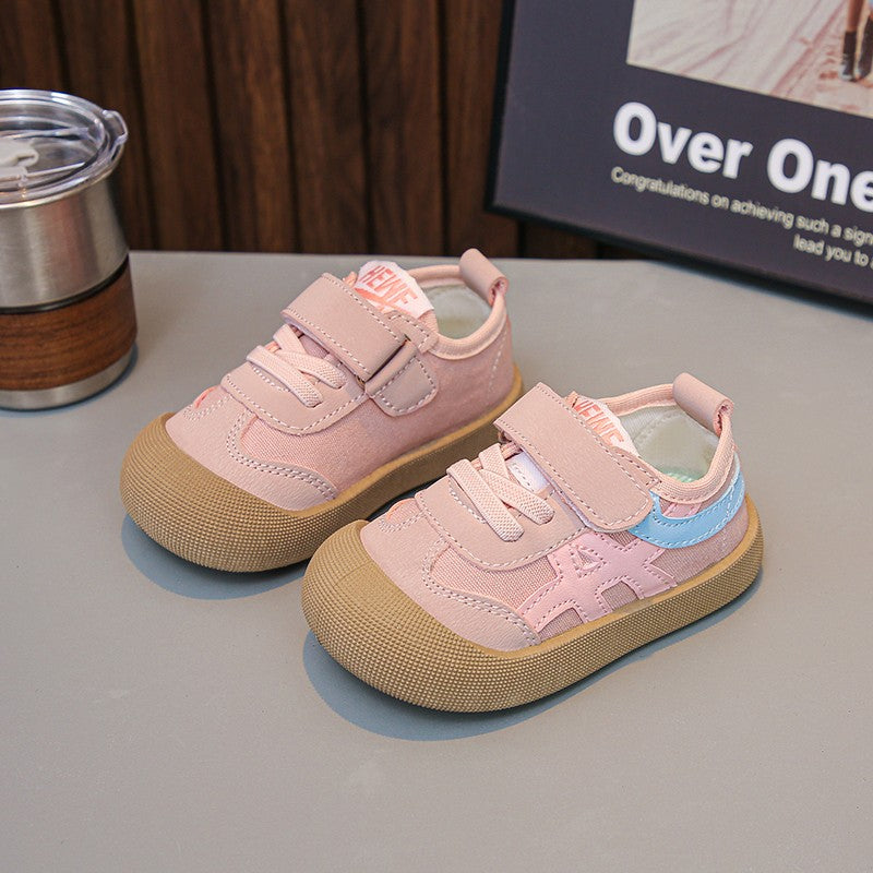 2025 Girls  Autumn New Style Soft Bottom Dequn Shoes for Toddlers  Learning to Walk Shoes Children's Footwear Kids Shoes