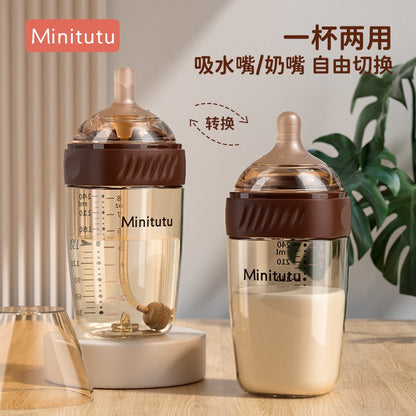 ? Minitutu ?Newborns aged 0-3-6 months, PPSU thermosensitive bottle/anti-colic, bottom return air exhaust