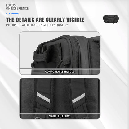 Motorcycle Tail Bag Waterproof 20L-60L Expandable Back Seat Saddle Bag Luggage Pannier Motorcycle Accessories Rider Backpack