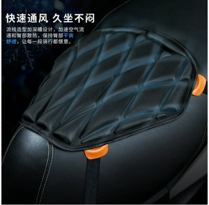 Assento de motocicleta almofada 3D confortável capa de gel para assento ventilação à prova d'água EVA almofada de assento espessada respirável