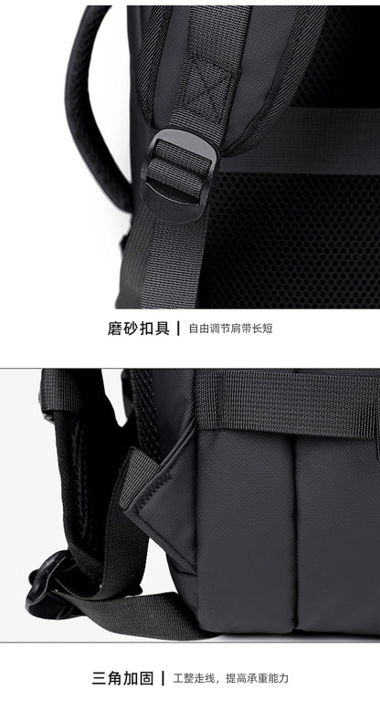 Backpack Men's Expandable Vacuum Compression Short-Distance Business Trip Large-Capacity Dry and Wet Separation Business Multi-Functional Backpack