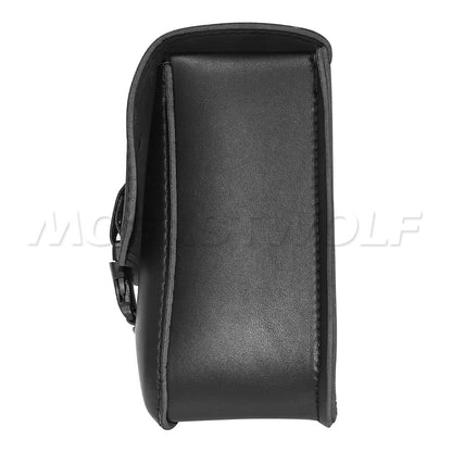 Universal Accessories Triangle Synthetic Leather Motorcycle Side Saddle Bag for Cafe Racer ATV For Harley Sportster XL 883/1200