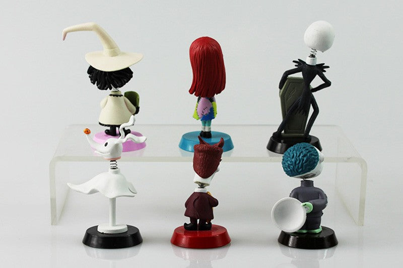 Coleção de Brinquedos 25º Aniversário: Boneco Articulado de Luxo Jack Skellington de O Estranho Mundo de Jack com Cabeças Intercambiáveis