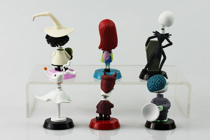 Coleção de Brinquedos 25º Aniversário: Boneco Articulado de Luxo Jack Skellington de O Estranho Mundo de Jack com Cabeças Intercambiáveis
