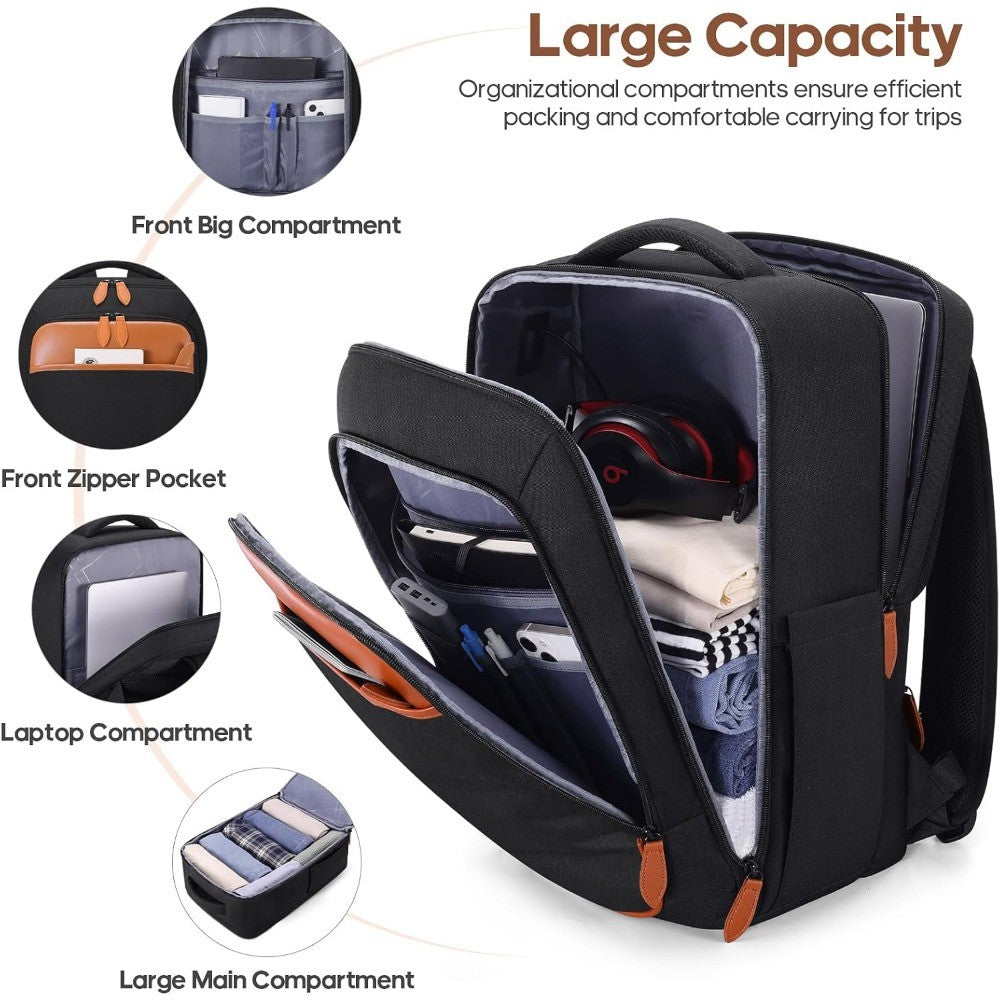 Men's & Women's 20 Inch Hardshell Luggage Set with Backpack, Airline Approved Carry-On 22x14x9 for Travel and Weekend Getaways