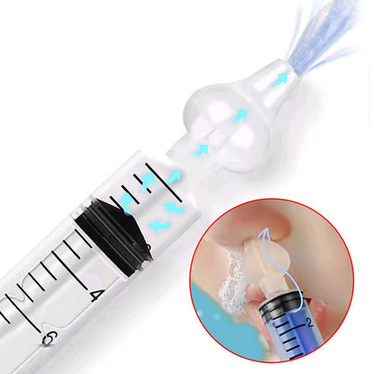 6 Peças Seringa Nasal de Ponta Macia Reutilizável Tampa para Lavagem de Ouvido e Boca Nasal para Adultos e Crianças Acessório para Lavagem de Nariz e Ouvido
