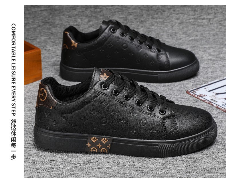 Brand Men Leather High-Top Skateboarding Shoes Men's Sneakers Male Flats Non-Slip Sport Shoes Zapatillas Hombre Mens Footwear