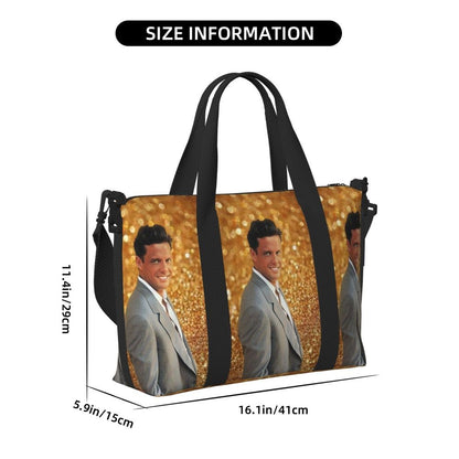 El Sol De Mexico Luis Miguel Beach Travel Bag Large Capacity Tote Bags for Gym Sport Women Shopping Duffle Shoulder Bag