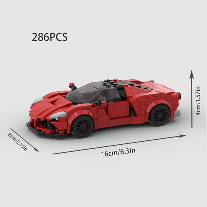 MOC Carro Esportivo de Corrida Veículo Cidade Speed Racer Modelo Técnico Blocos de Construção Tijolos Supercarro F1 Brinquedos Infantis Presentes para Meninos NSX