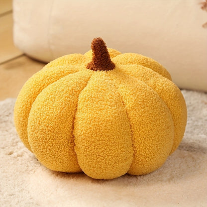 3D Fluffy Pumpkin Plush Pillow,for Halloween Home Decor, Birthday Party Favors & Cozy Home Accents, Pumpkin Decorations