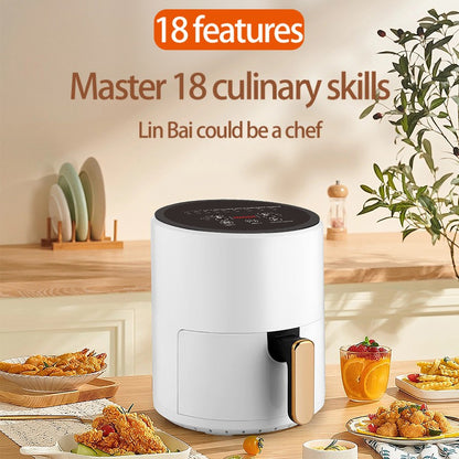 6L Large Air Fryer,Multifunction Digital Air Fryer Without Oil Electric Oven, Dehydrator, Air Fryer with LED Touch Panel