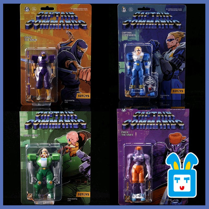 52TOYS Action Figure CAPCOM Final Fight 1PCS Colecionável Decoração de Mesa Presente Criativo para Aniversário 3.75inch/10cm