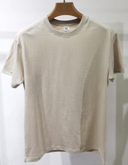 Plain 100% Cotton T Shirt Men High Quality Wholesale Short Sleeve T-shirts Unisex Crew Neck Tshirt For Men Playeras De Hombre