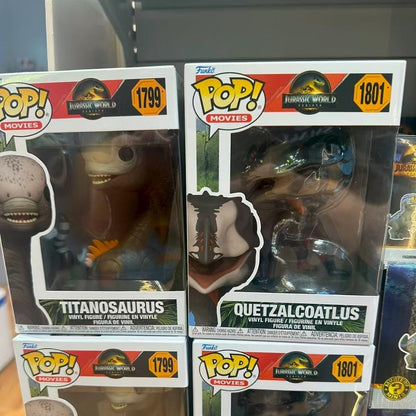 Funko Pop Jurassic World Rebirth Model Titanosaurus#1799 Boneco de Ação Carnotaurus#1804 Boneco Diabloceratops#1803 Ornamento de Brinquedo