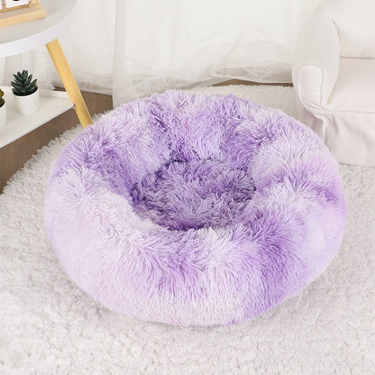 Cama para Cachorro, Donut Grande Redondo, Cesta Pelúcia de Inverno para Cães Médios, Acessórios, Casinha Fofa, Pequeno, Filhote, Animais de Estimação, Gato, Produtos