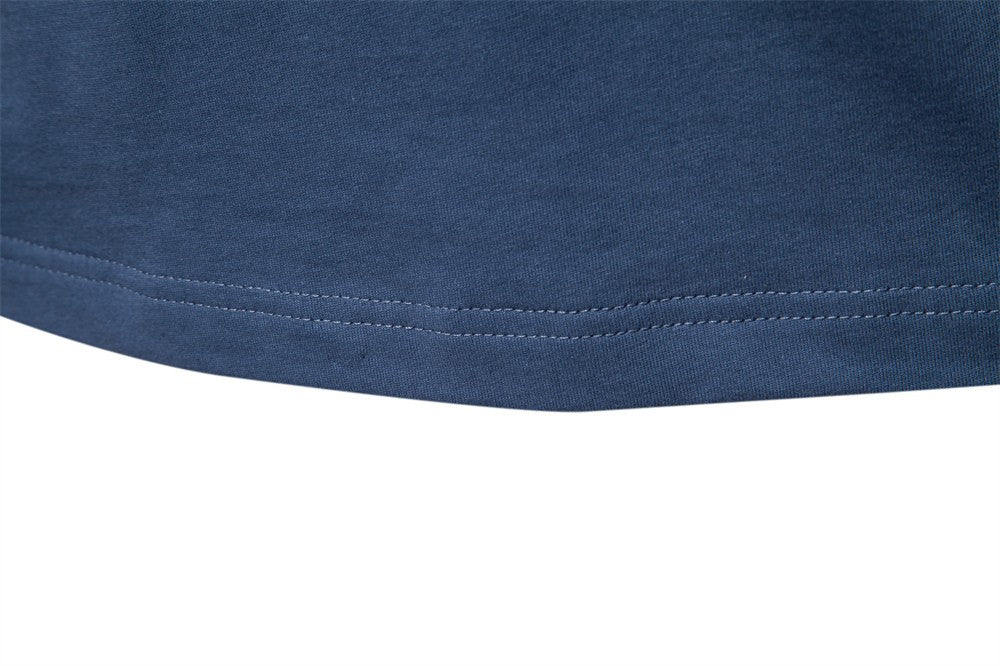 AIOPESON Men's Long SleeveT-shirt Fashion HIgh Quality Cotton t shirt for man button collar basic tshirt