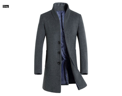 Oversized Men's Wool Overcoat 5XL High Quality Business Casual Winter Jacket Coat Men Clothing Woolen Coats A2F6009