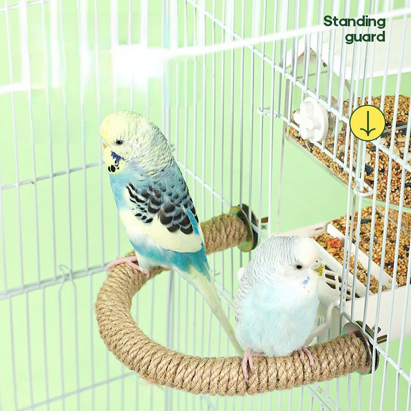 Puleiro de Pássaro Brinquedo para Papagaio Suprimento para Gaiola de Pássaro Corda para Pássaro Acessórios para Gaiola de Pássaro Corda para Papagaio Corda Suspensa para Pássaro Corda para Balanço