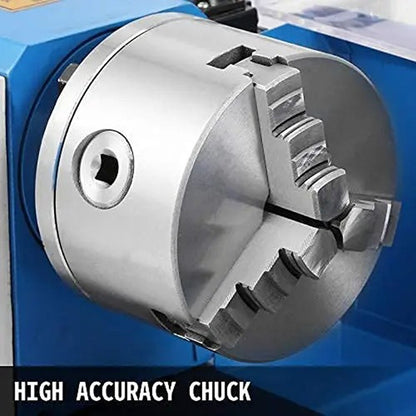Máquina de torno para metal CJ0618 Mini 0-2500 RPM, velocidade variável, de bancada, multifuncional, de precisão, em metal