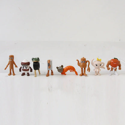 8/24 Peças Conjunto de Bonecos de Ação Fun Italian Brainrot Tung Tung Sahur Tralalero Tralala Bombardino Crocodilo Modelo de Brinquedo Presentes