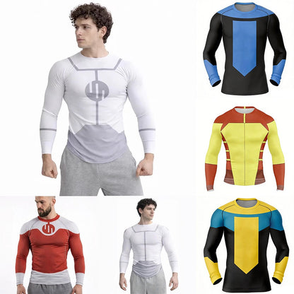 Invincible Cosplay Rash Guard Diving T Shirt BJJ RashGuard Long Short Sleeve MMA Clothing Men Women Viltrumite Gym Shirt Costume