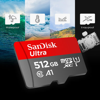Cartão Micro SD SanDisk Original C10 32GB 64GB 128GB 256GB 512GB Até 150MB/s Cartão de Memória Microsd 1TB Cartão Flash TF A1 para Celular