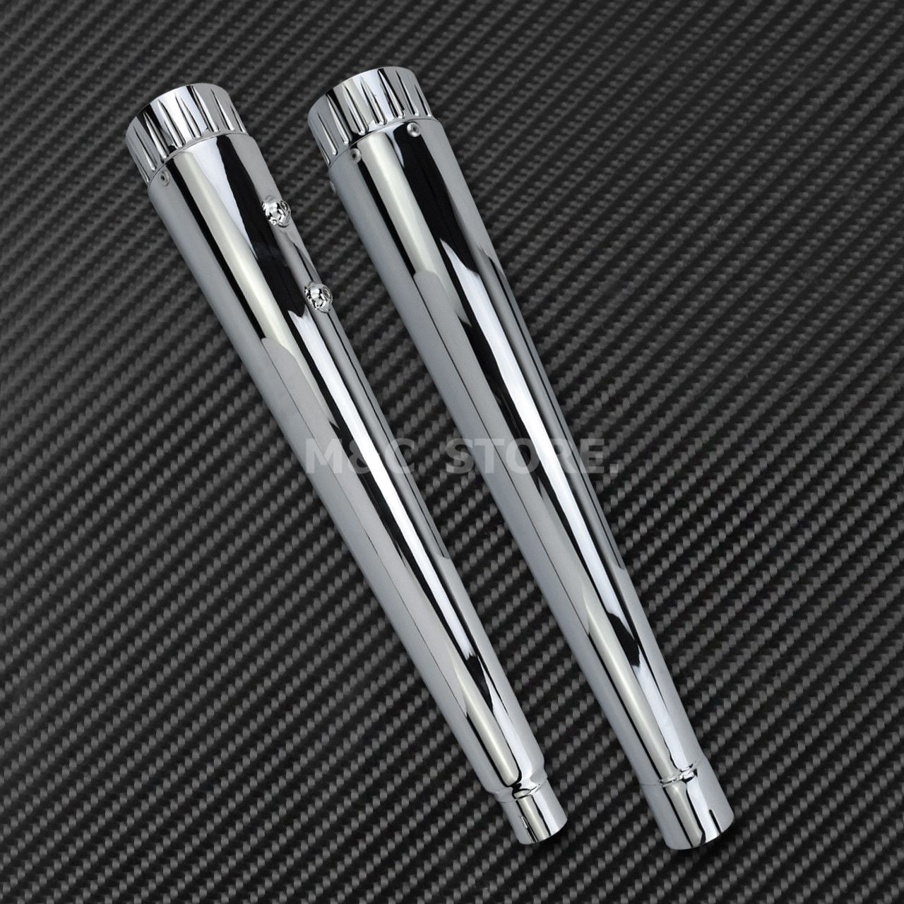 Motorcycle Megaphone Slip-On Mufflers Exhaust Pipes For Harley Touring Road Glide FLT Street Glide FLH Ultra Limited 2000-2020