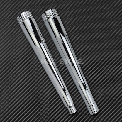 Motorcycle Megaphone Slip-On Mufflers Exhaust Pipes For Harley Touring Road Glide FLT Street Glide FLH Ultra Limited 2000-2020