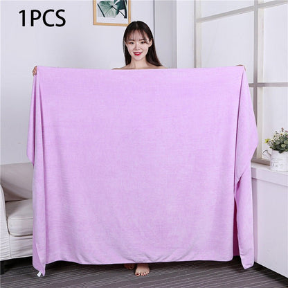 Large size180x200cm thickening beauty salons Bath towels quick drying are soft skin friendly non shedding hotel massage towels