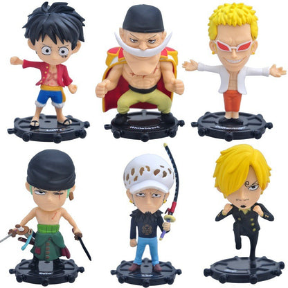 1Conjunto Anime One Piece Boneco Luffy Hancock Vestido de Noiva Série WCF Ace Zoro Nami Marco Bonecos Colecionáveis Brinquedos para Presentes Infantis
